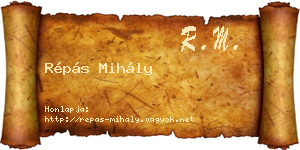 Répás Mihály névjegykártya